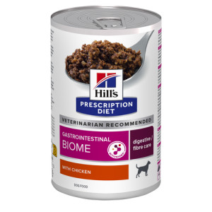 Hill&apos;s Prescription Diet Gastrointestinal Biome Digestive Care nat hondenvoer met kip blik 1 tray (12 x 200 g) afbeelding