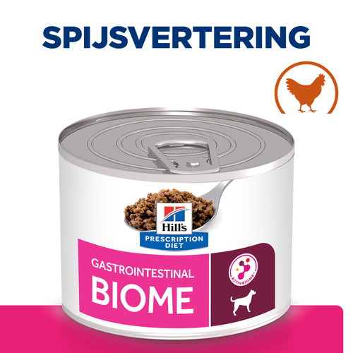Hill's Prescription Diet Gastrointestinal Biome Digestive Care nat hondenvoer met kip blik