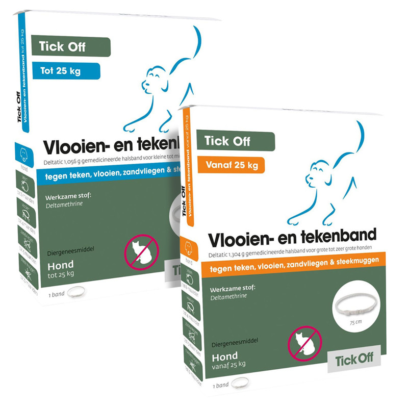 Tick Off Vlooien- en tekenband Hond