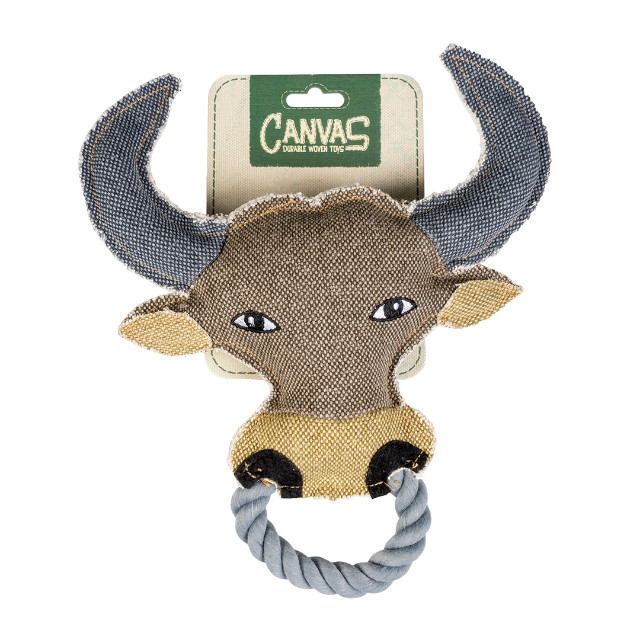 Canvas stier hondenspeelgoed