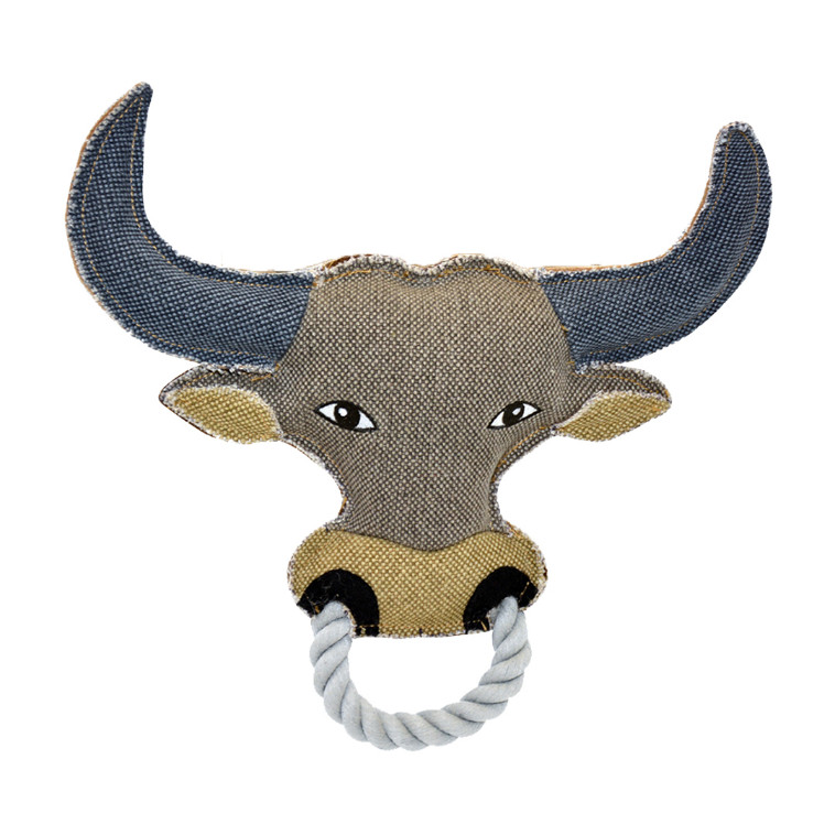 Canvas stier hondenspeelgoed