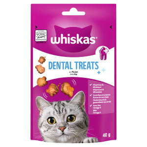Whiskas Dental Treats met kip kattensnacks Per 5 afbeelding