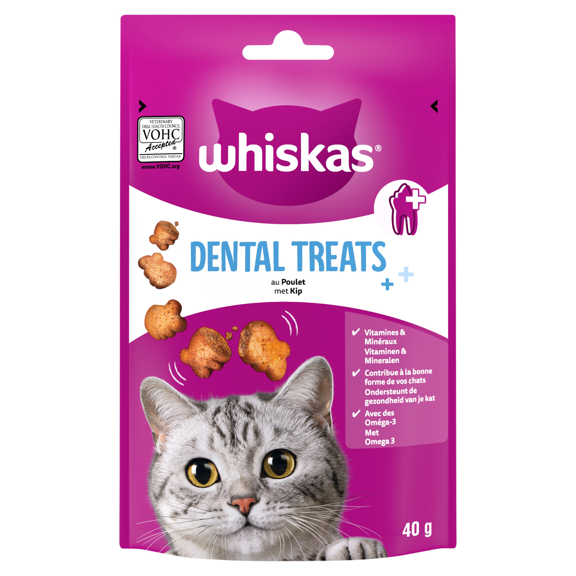 Whiskas Dental Treats met kip kattensnacks