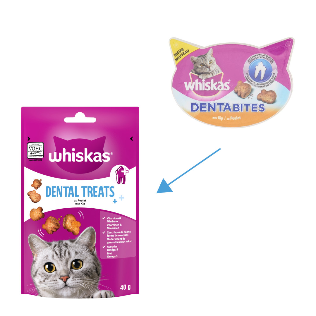 Whiskas Dental Treats met kip kattensnacks