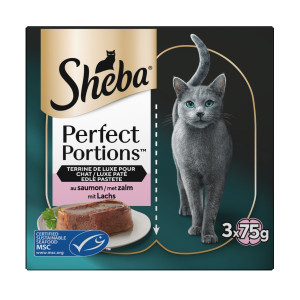 Sheba Perfect Portions Paté met Zalm Kattenvoer