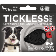 TickLess ultrasone vlo- en tekenverjager voor hond en kat Zwart