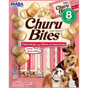 Inaba Churu Bites kip met zalm hondensnack 16 x 12 g