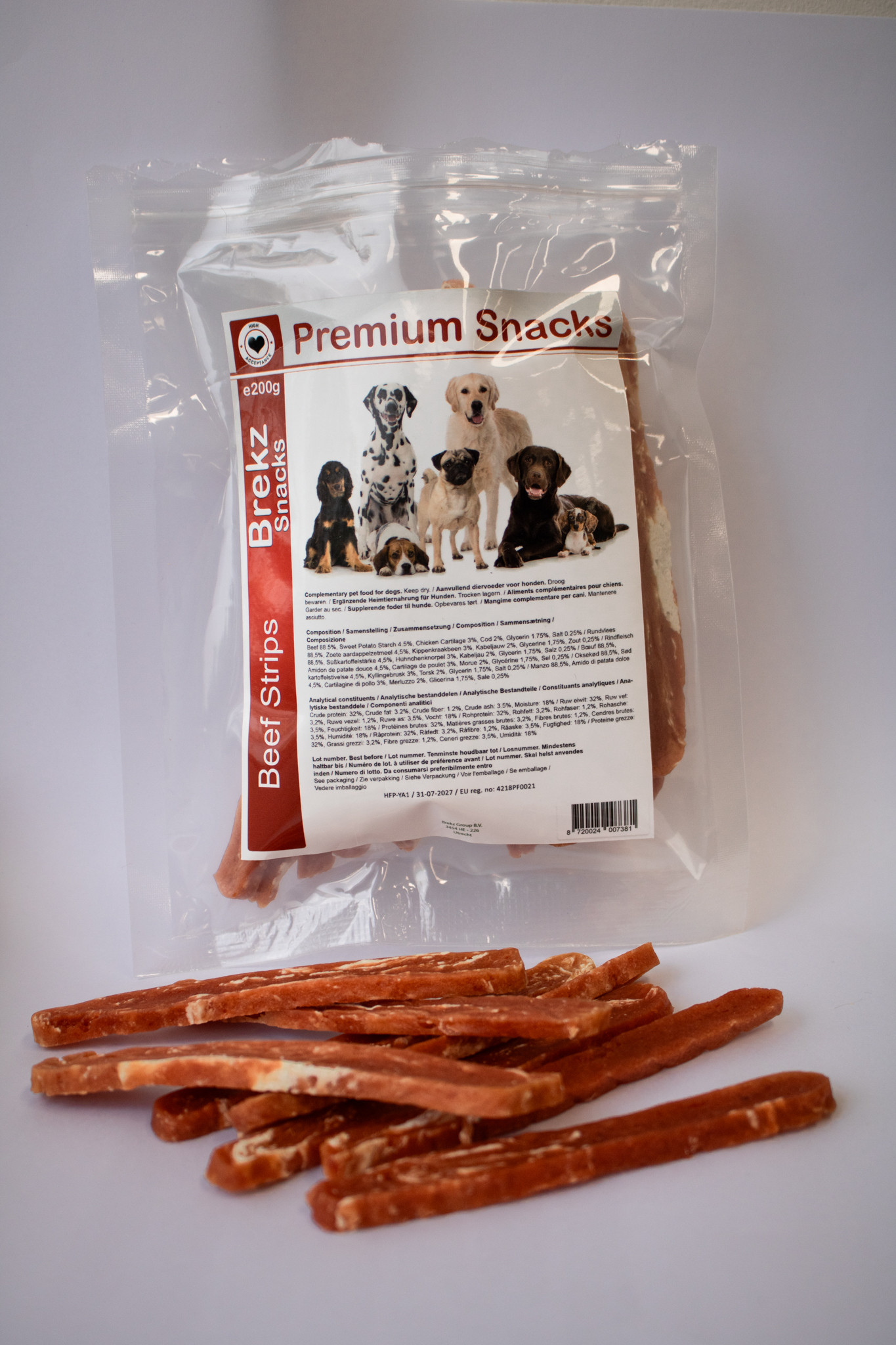 Brekz Premium Beef Strips hondensnacks