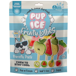 Pup Ice Fruity Lollies S variatiepak hondenijsjes Per verpakking (8 stuks)