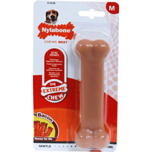 Nylabone Power Chew nylon kauwbot hond (baconsmaak) S