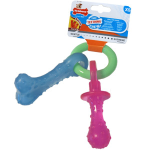 Nylabone puppy chew bijtring speen / bot puppyspeelgoed Tot 7 kg