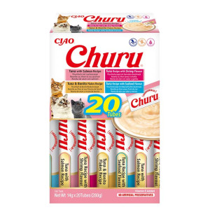 Inaba Ciao Churu multipack met zeevruchten kattensnack 20 x 14 g