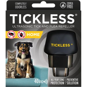 Tickless teek en vlo afweer stekker voor in huis zwart
