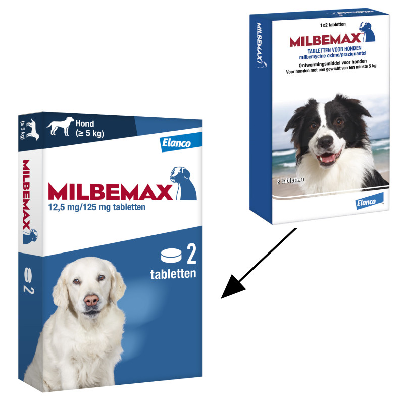 Milbemax ontwormingstabletten hond vanaf 5 kg