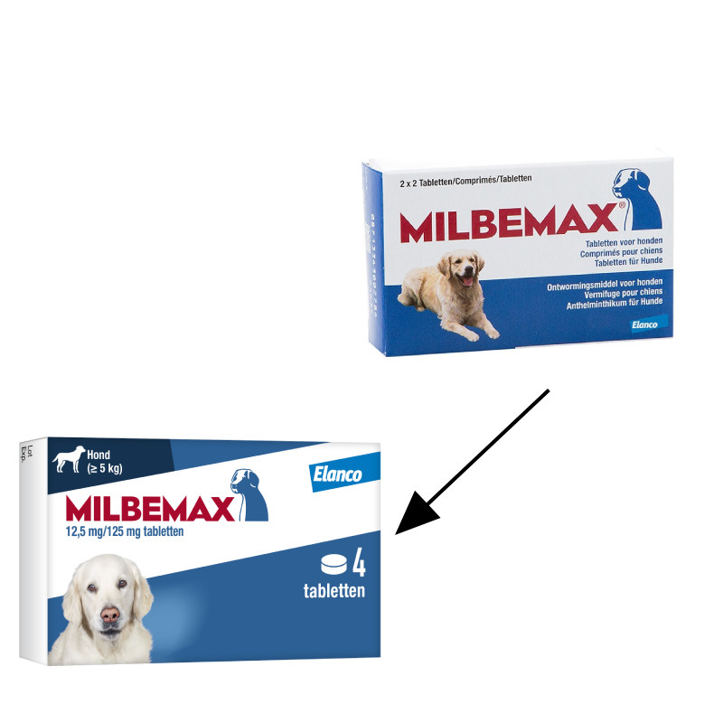 Milbemax ontwormingstabletten hond vanaf 5 kg