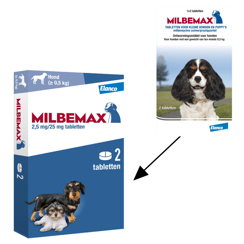 Milbemax ontwormingstabletten kleine honden en puppies