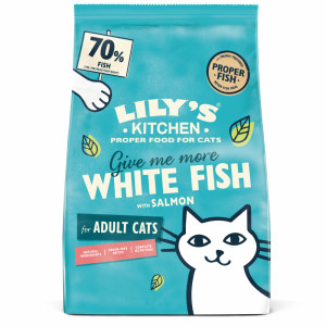 Lily's Kitchen Adult witvis met zalm kattenvoer 2 x 2 kg