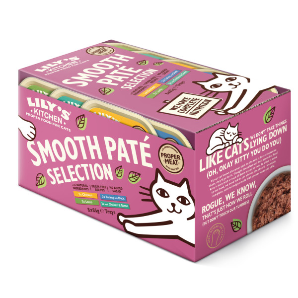 Lily's Kitchen Lily's Kitchen Paté kip, lam, kalkoen met eend, kip met wild natvoer kat 8 x 85 g