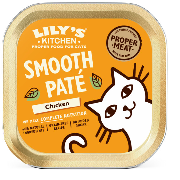Lily's Kitchen Lily's Kitchen Paté kip natvoer kat 2 trays ( 38 x 85 g)
