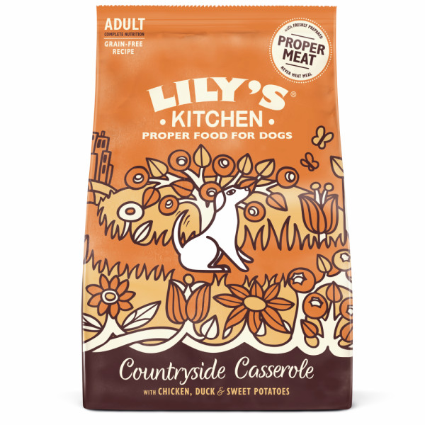 Lily's Kitchen Lily's Kitchen Adult Countryside Casserole kip met eend hondenvoer 2 x 7 kg
