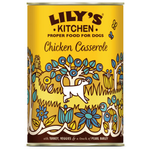Lily's Kitchen Casserole kip met kalkoen natvoer hond 1 tray (6 x 400 g)