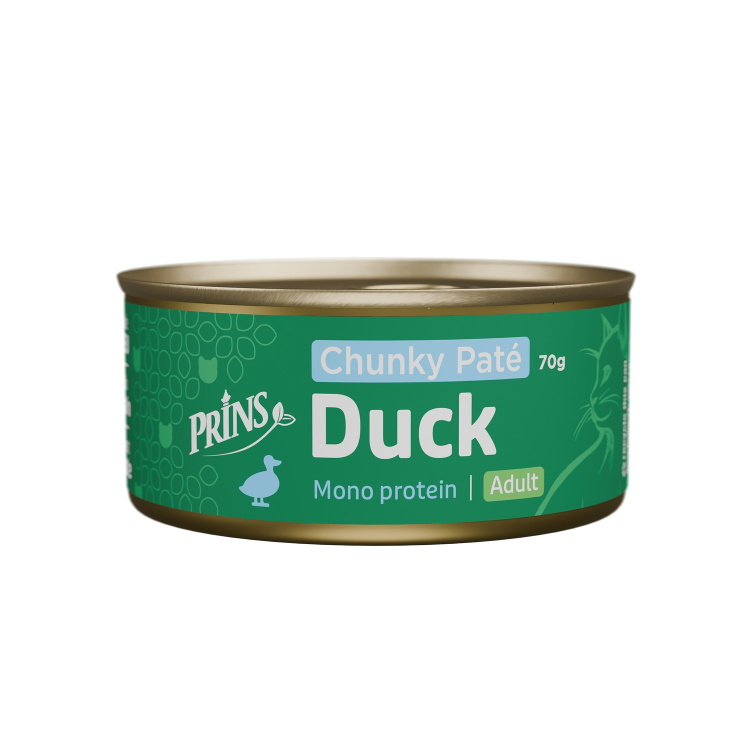 Prins Chunky Paté Adult eend natvoer kat