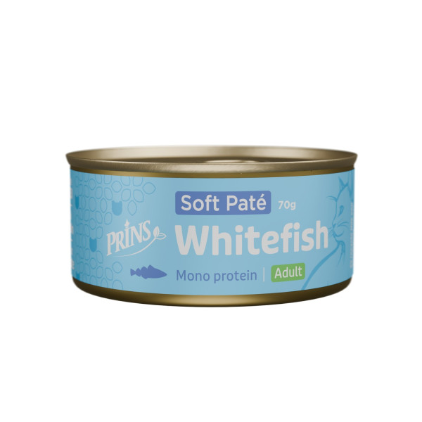Prins Prins Soft Paté Adult witvis natvoer kat 24 x 70 g