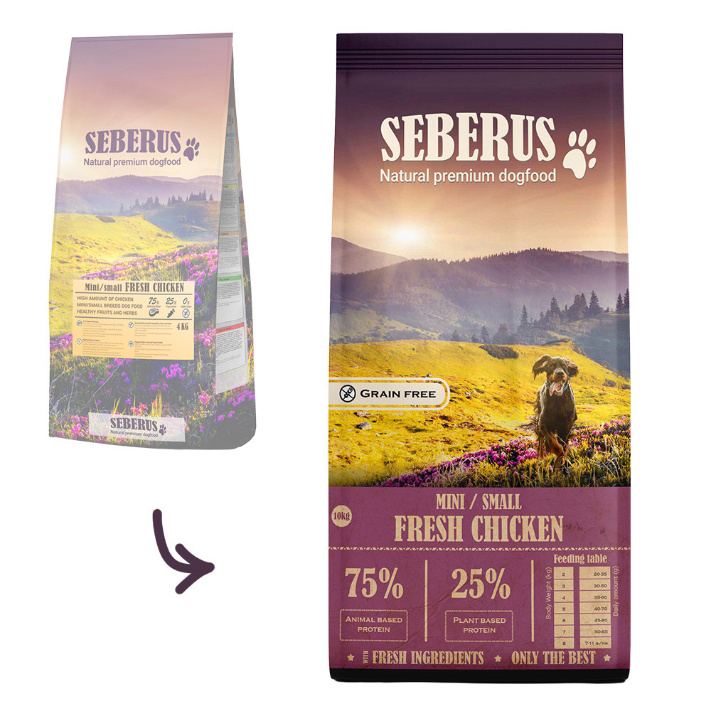 Seberus Mini/Small Fresh Chicken - natuurlijk graanvrij hondenvoer