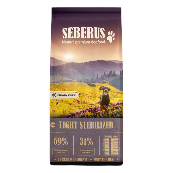 Seberus Seberus Light/Sterilised - natuurlijk graanvrij hondenvoer 10 kg
