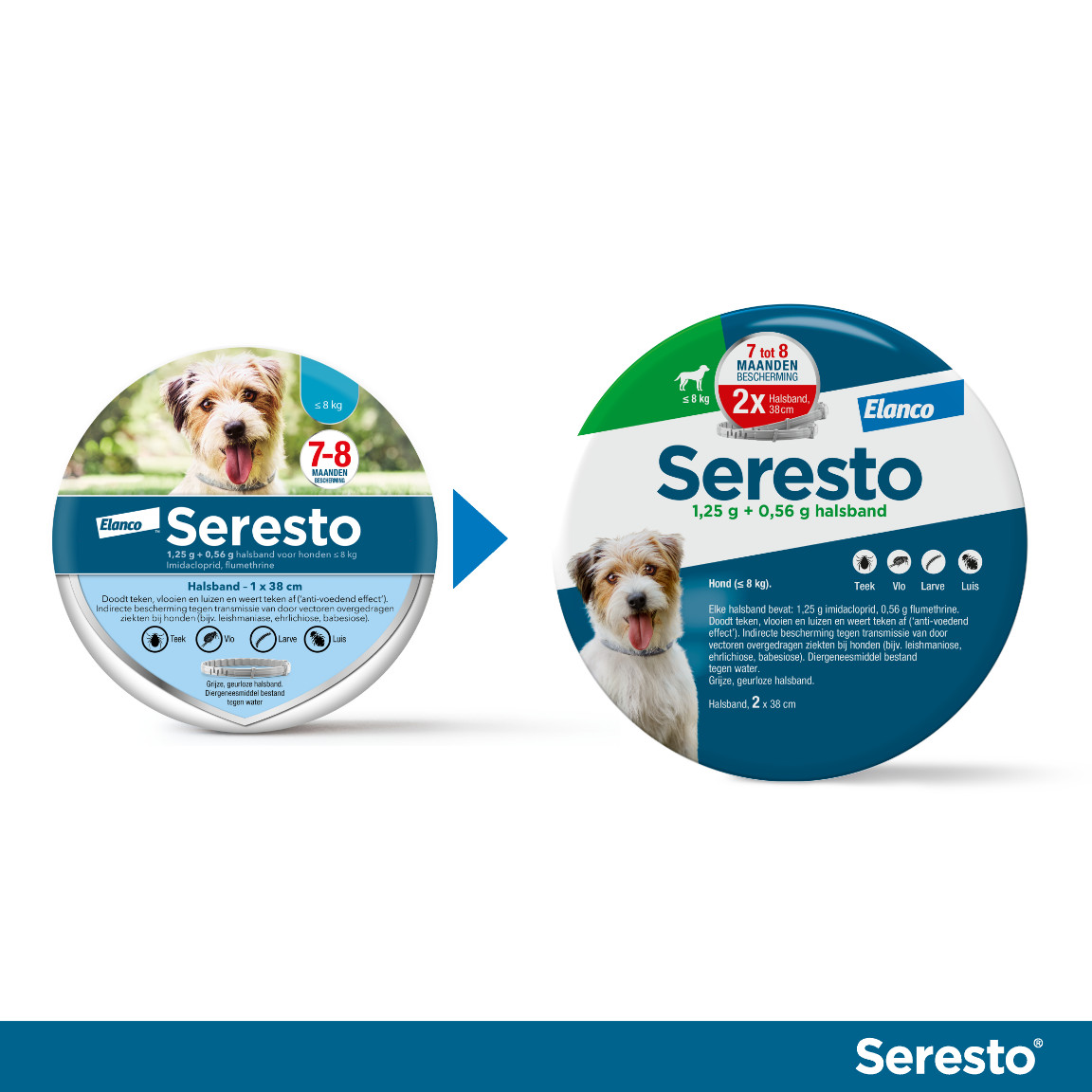 Seresto Halsband voor kleine honden