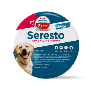 Seresto halsband grote hond (vanaf 8 kg) 2-pack 1 verpakking