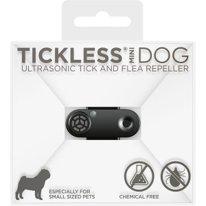 Tickless teek en vlo afweer voor kleine hond zwart