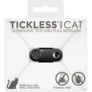 Tickless teek en vlo afweer voor kat zwart