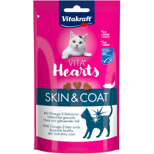 Vitakraft Vita Hearts Skin & Coat kattensnack 5 stuks
