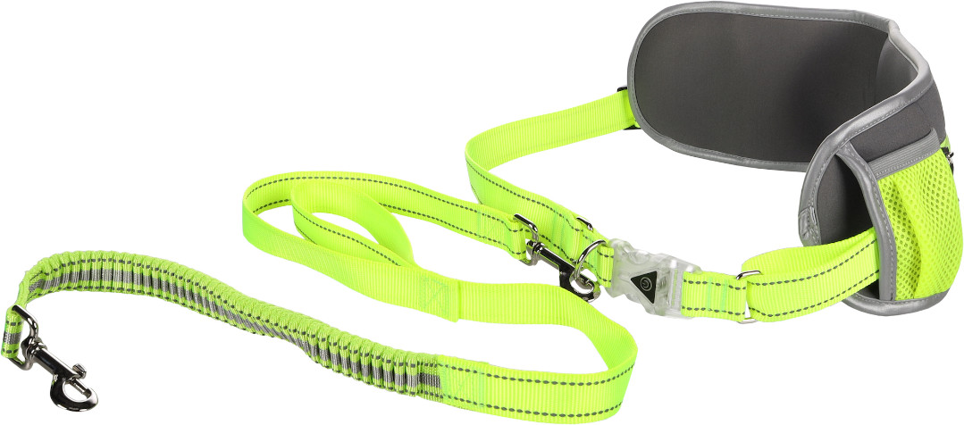 Jogginglijn met heupriem Stoffel fluo geel (118 cm/80-140 cm)