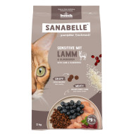 Sanabelle Sensitive met lam en bosbessen kattenvoer 2 kg
