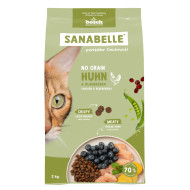 Sanabelle No Grain met kip en bosbessen graanvrij kattenvoer 2 kg