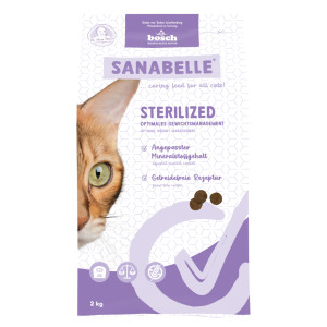 Sanabelle Sterilized kattenvoer 2 x 8 kg afbeelding
