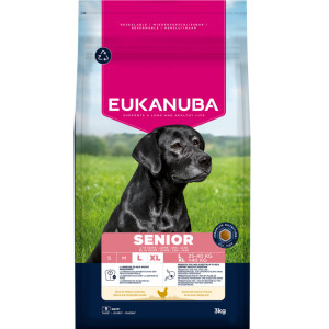 Afbeelding Eukanuba Senior Large met verse kip hondenvoer 3 kg door Brekz.nl