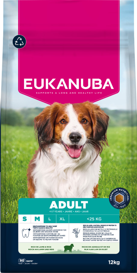 Eukanuba Adult Lam & Rijst Small/Medium Hondenvoer