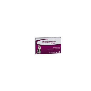 Milbeguard (Milbactor) Duo 16/40 mg ontworming kat 2 tabletten
