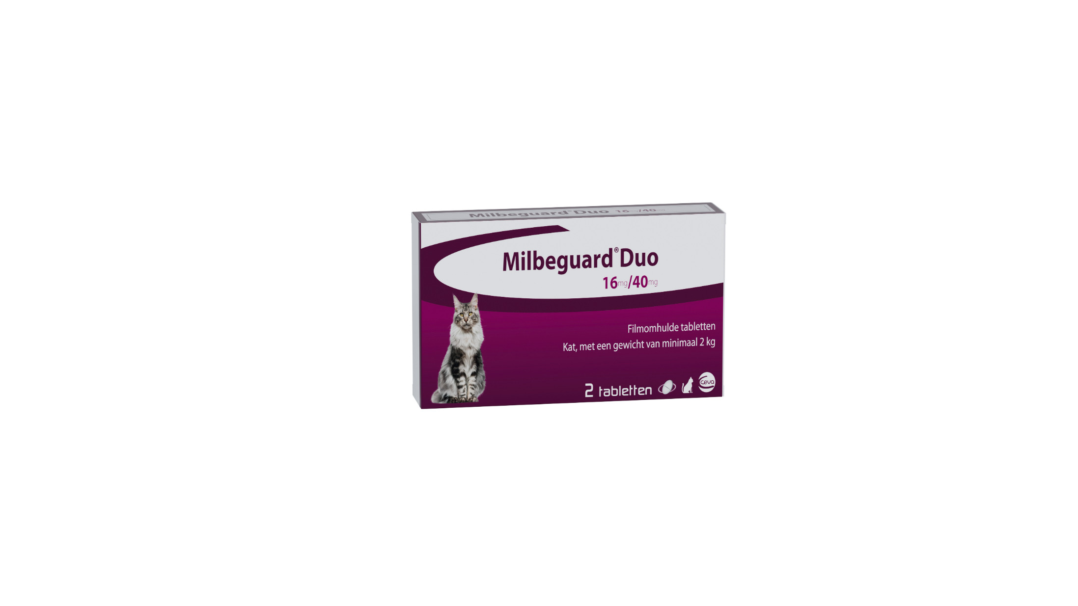 Milbeguard (milbactor) Duo 16/40 mg ontworming kat
