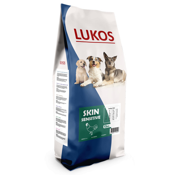 Lukos Lukos Skin Sensitive - premium hondenvoer 12 kg