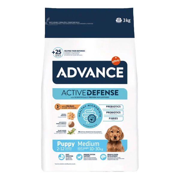 Advance Advance Puppy Medium met kip en rijst hondenvoer 2 x 12 kg
