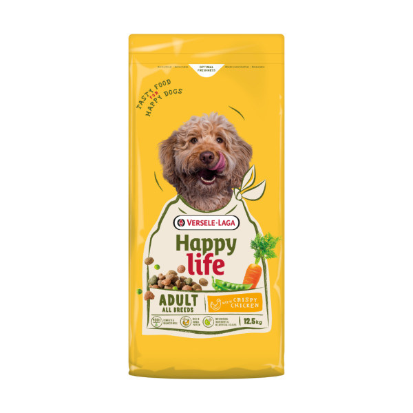 Happy Life Happy Life Adult met kip hondenvoer 2 x 12,5 kg