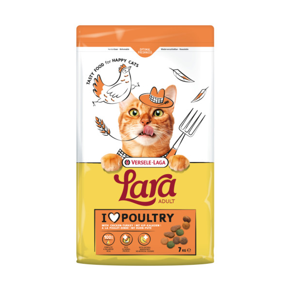 Versele-Laga Versele-Laga Lara Adult kip met kalkoen kattenvoer 7 kg