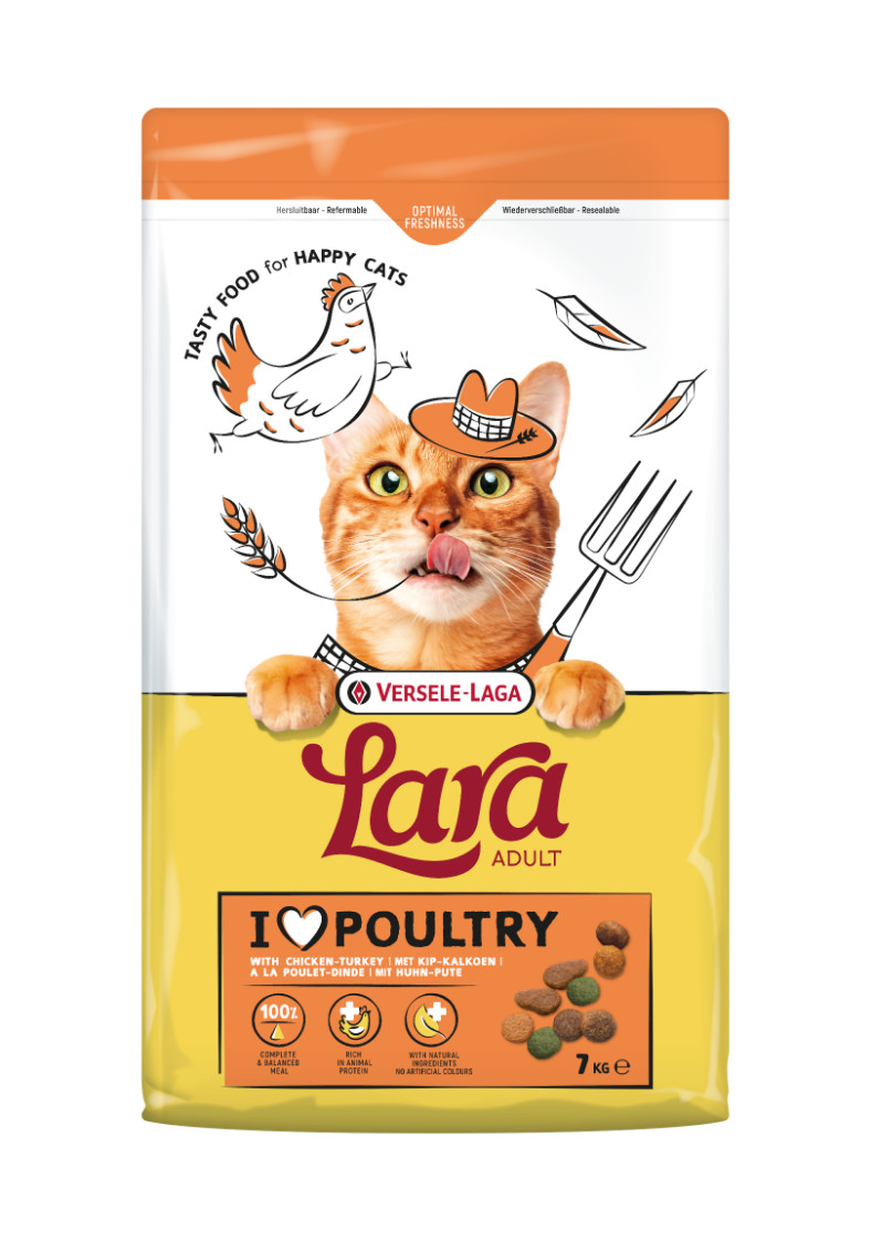 Versele-Laga Lara Adult met kalkoen en kip kattenvoer