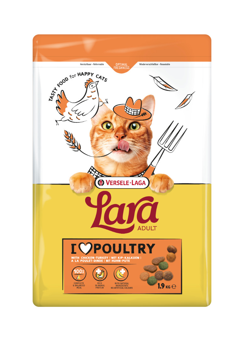 Versele-Laga Lara Adult met kalkoen en kip kattenvoer