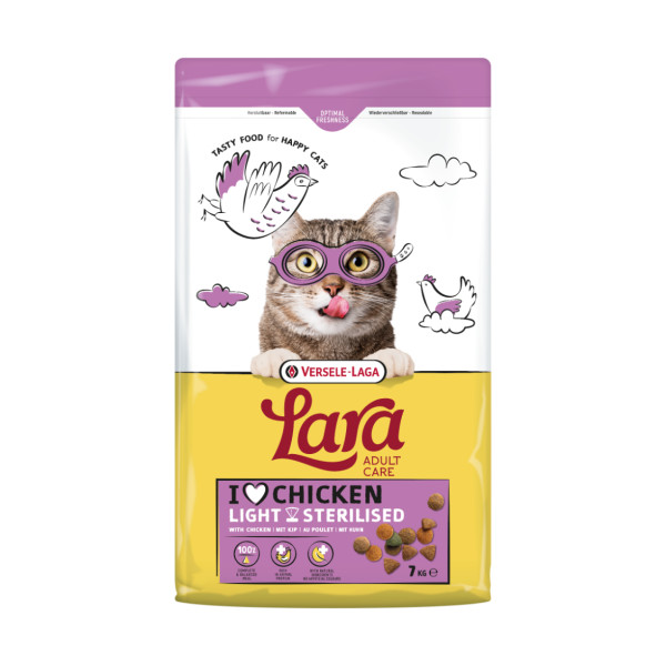 Versele-Laga Versele-Laga Lara Adult Care Light/Sterilised kip kattenvoer 7 kg