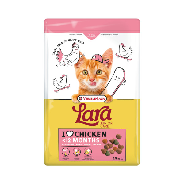 Versele-Laga Versele-Laga Lara Junior Care kip kattenvoer 4 x 1,9 kg